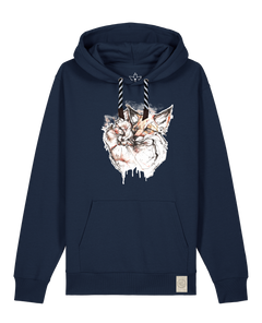 bio-unisex-medium fit-hoodie-fuchspaar-stsu177-marine-sw kordel-front
