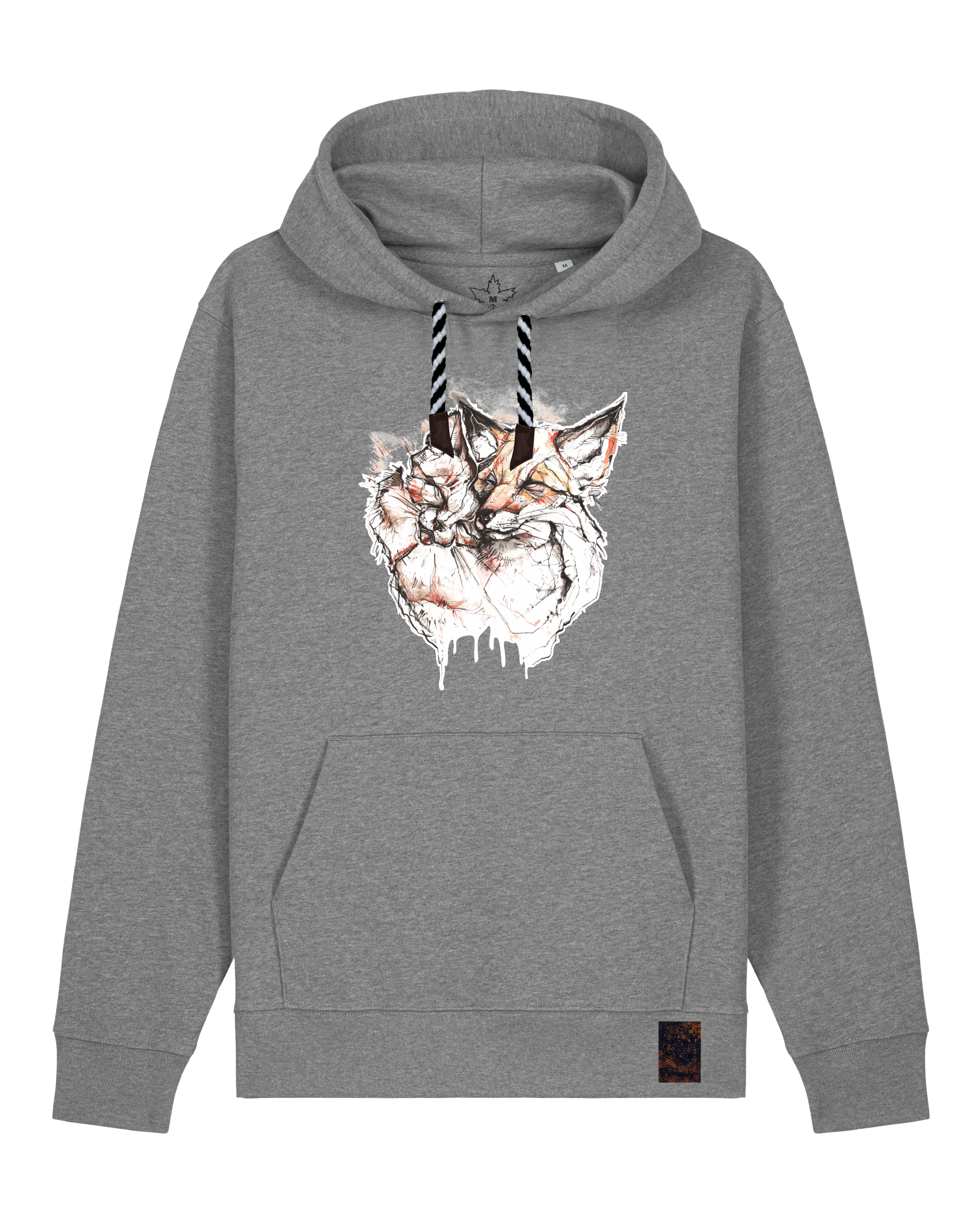 bio-unisex-medium fit-hoodie-fuchspaar-stsu177-opossum-sw kordel-front