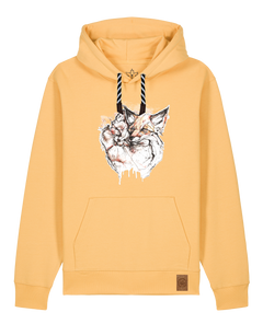 bio-unisex-medium fit-hoodie-fuchspaar-stsu177-senfkorn-sw kordel-front