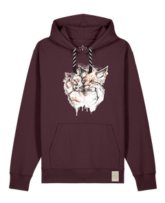 bio-unisex-medium fit-hoodie-fuchspaar-stsu177-zartbitter-sw kordel-front