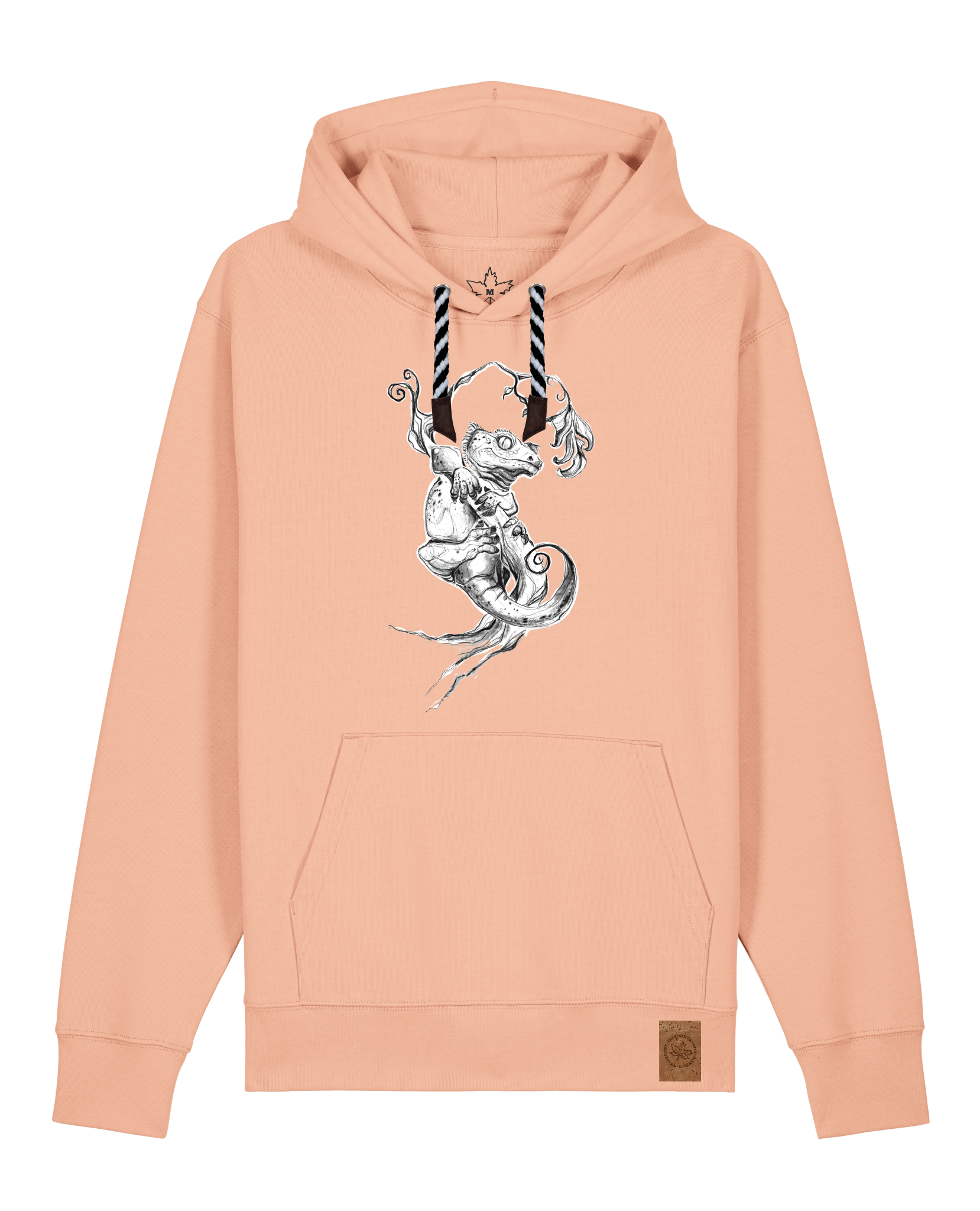 bio-unisex-medium fit-hoodie-gecko-stsu177-agyptische keramik-sw kordel-front