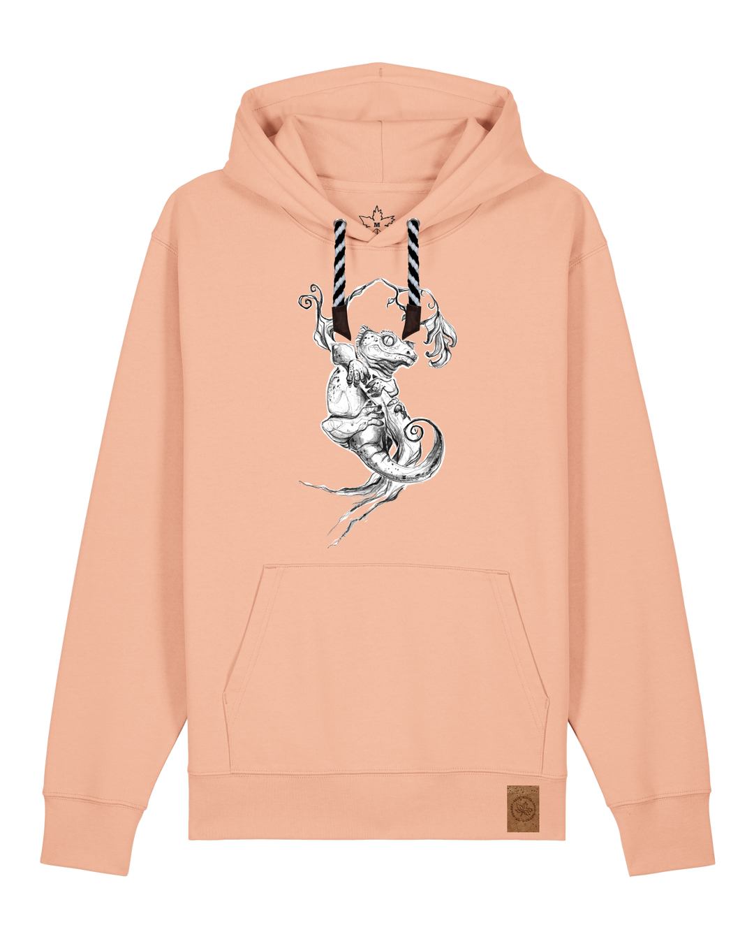 bio-unisex-medium fit-hoodie-gecko-stsu177-agyptische keramik-sw kordel-front