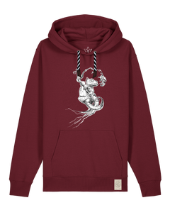 bio-unisex-medium fit-hoodie-gecko-stsu177-burgunder rot-sw kordel-front