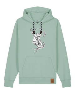 bio-unisex-medium fit-hoodie-gecko-stsu177-eukalyptus-sw kordel-front