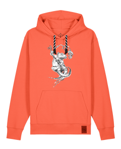 bio-unisex-medium fit-hoodie-gecko-stsu177-mandarine-sw kordel-front