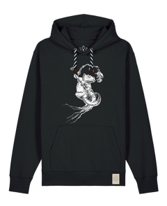 bio-unisex-medium fit-hoodie-gecko-stsu177-schwarz-sw kordel-front