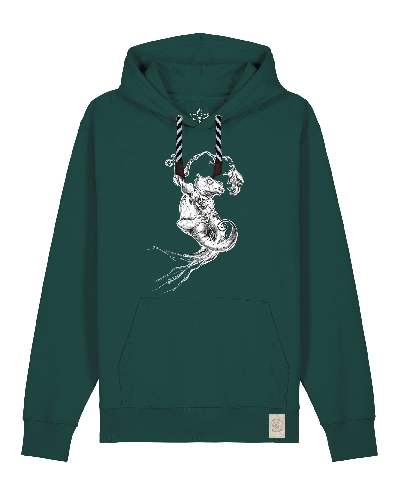 bio-unisex-medium fit-hoodie-gecko-stsu177-spirulina-sw kordel-front