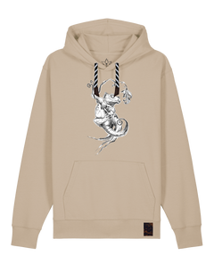 bio-unisex-medium fit-hoodie-gecko-stsu177-treibsand-sw kordel-front