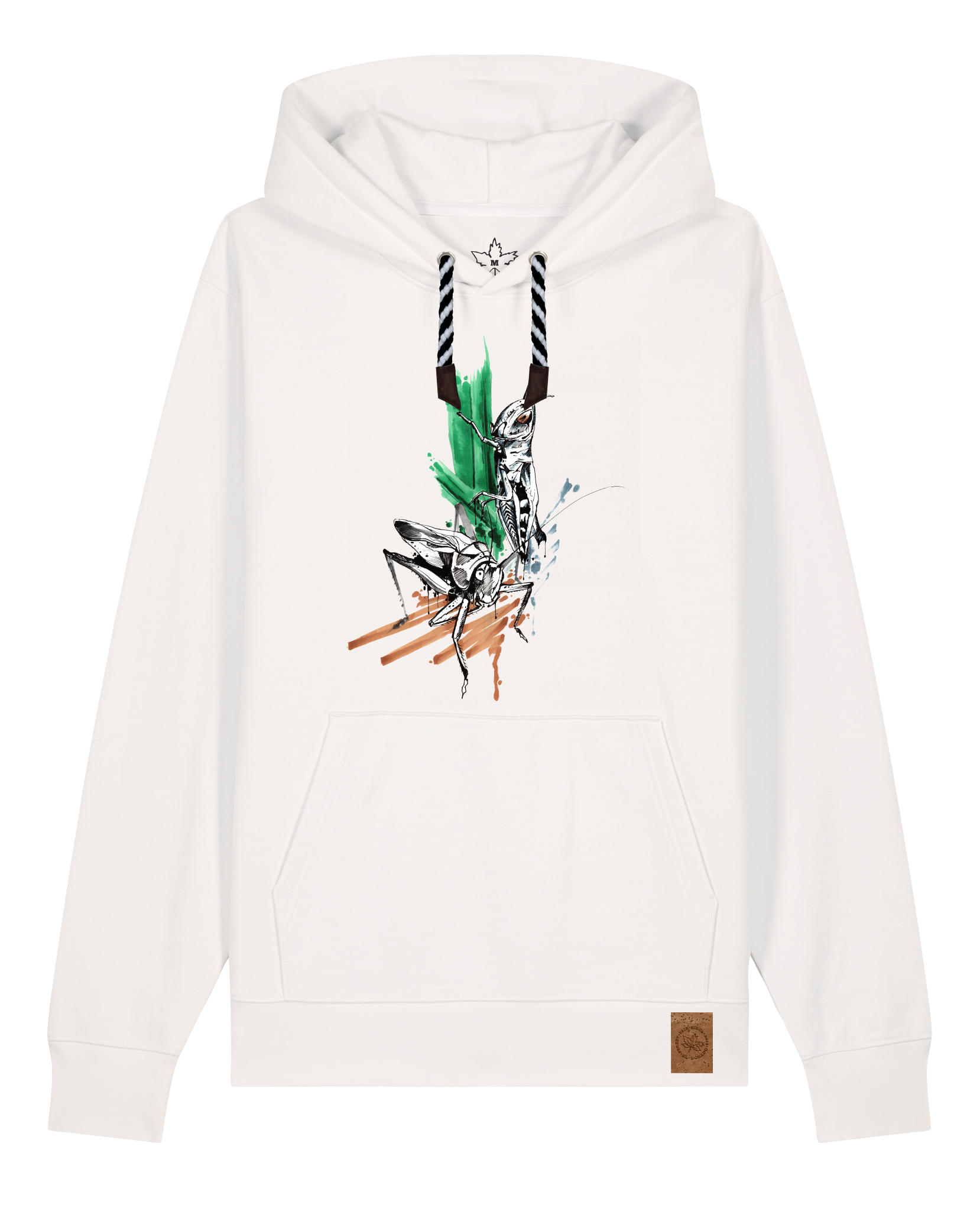 bio-unisex-medium fit-hoodie-grassland population-stsu177-bio ei-sw kordel-front