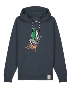 bio-unisex-medium fit-hoodie-grassland population-stsu177-blaubeernacht-sw kordel-front