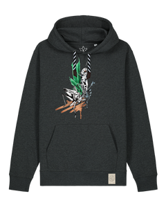 bio-unisex-medium fit-hoodie-grassland population-stsu177-elephant-sw kordel-front
