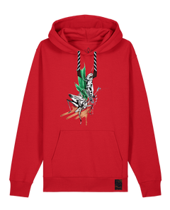 bio-unisex-medium fit-hoodie-grassland population-stsu177-erdbeere-sw kordel-front
