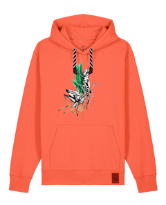 bio-unisex-medium fit-hoodie-grassland population-stsu177-mandarine-sw kordel-front