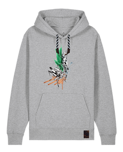 bio-unisex-medium fit-hoodie-grassland population-stsu177-mausgrau-sw kordel-front