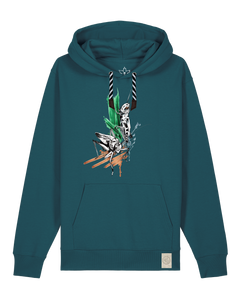 bio-unisex-medium fit-hoodie-grassland population-stsu177-nordmanntanne-sw kordel-front
