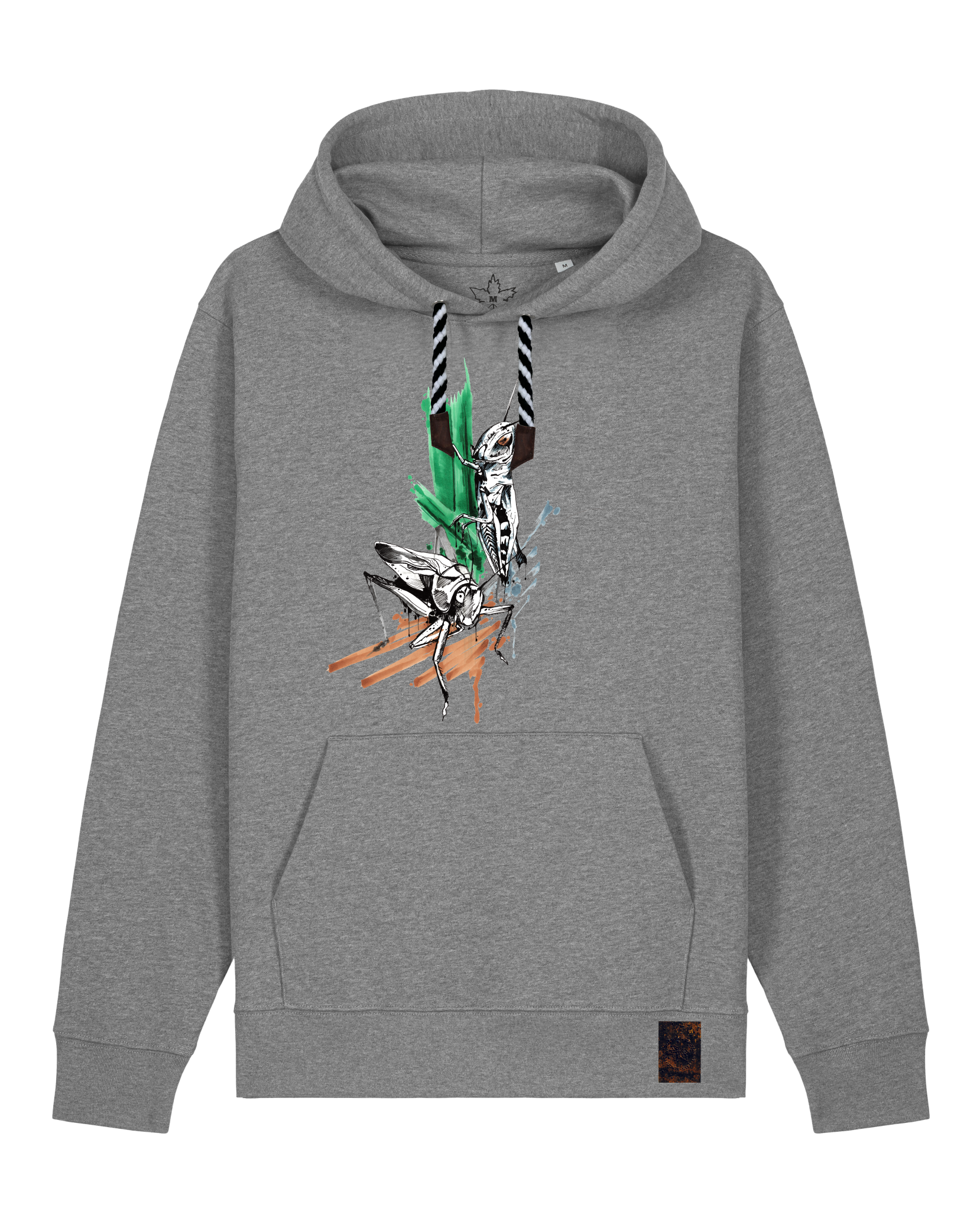 bio-unisex-medium fit-hoodie-grassland population-stsu177-opossum-sw kordel-front