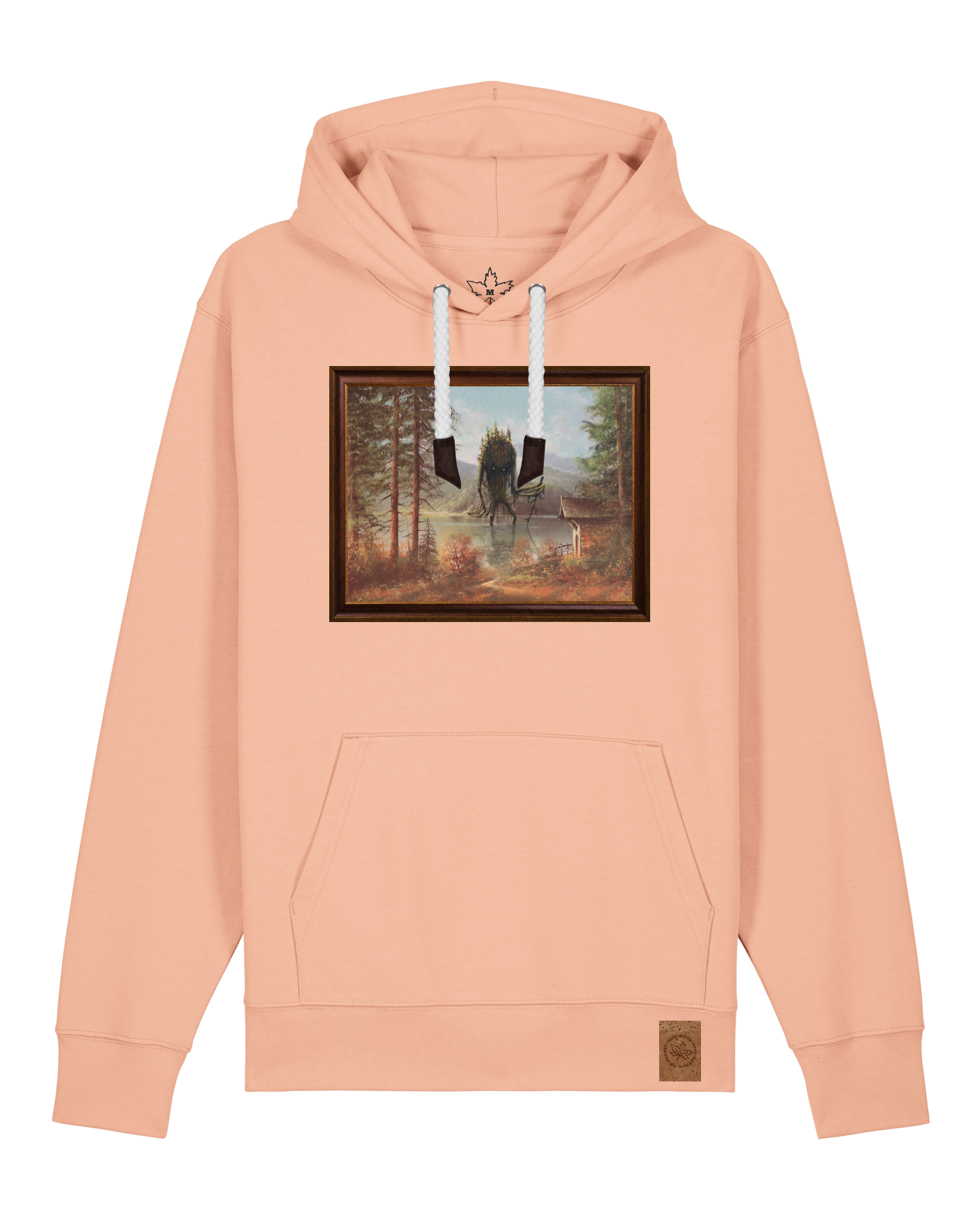 bio-unisex-medium fit-hoodie-herbst im riesengebirge-stsu177-agyptische keramik-weiße kordel-front