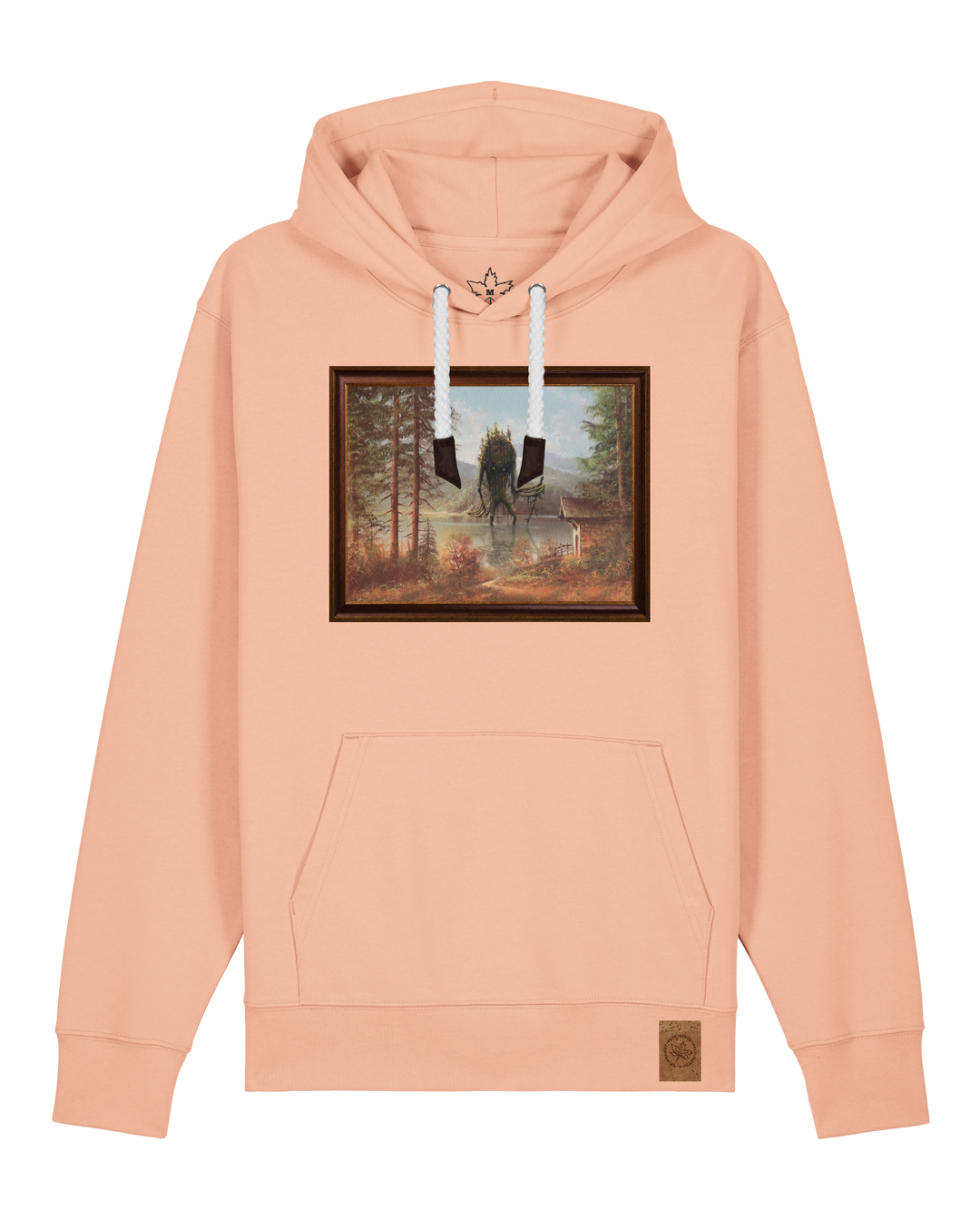 bio-unisex-medium fit-hoodie-herbst im riesengebirge-stsu177-agyptische keramik-weiße kordel-front