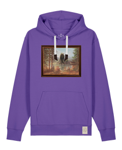 bio-unisex-medium fit-hoodie-herbst im riesengebirge-stsu177-blaukraut-weiße kordel-front