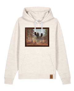 bio-unisex-medium fit-hoodie-herbst im riesengebirge-stsu177-elbsandstein-weiße kordel-front