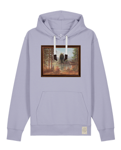 bio-unisex-medium fit-hoodie-herbst im riesengebirge-stsu177-lavender-weiße kordel-front