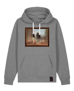 bio-unisex-medium fit-hoodie-herbst im riesengebirge-stsu177-opossum-weiße kordel-front