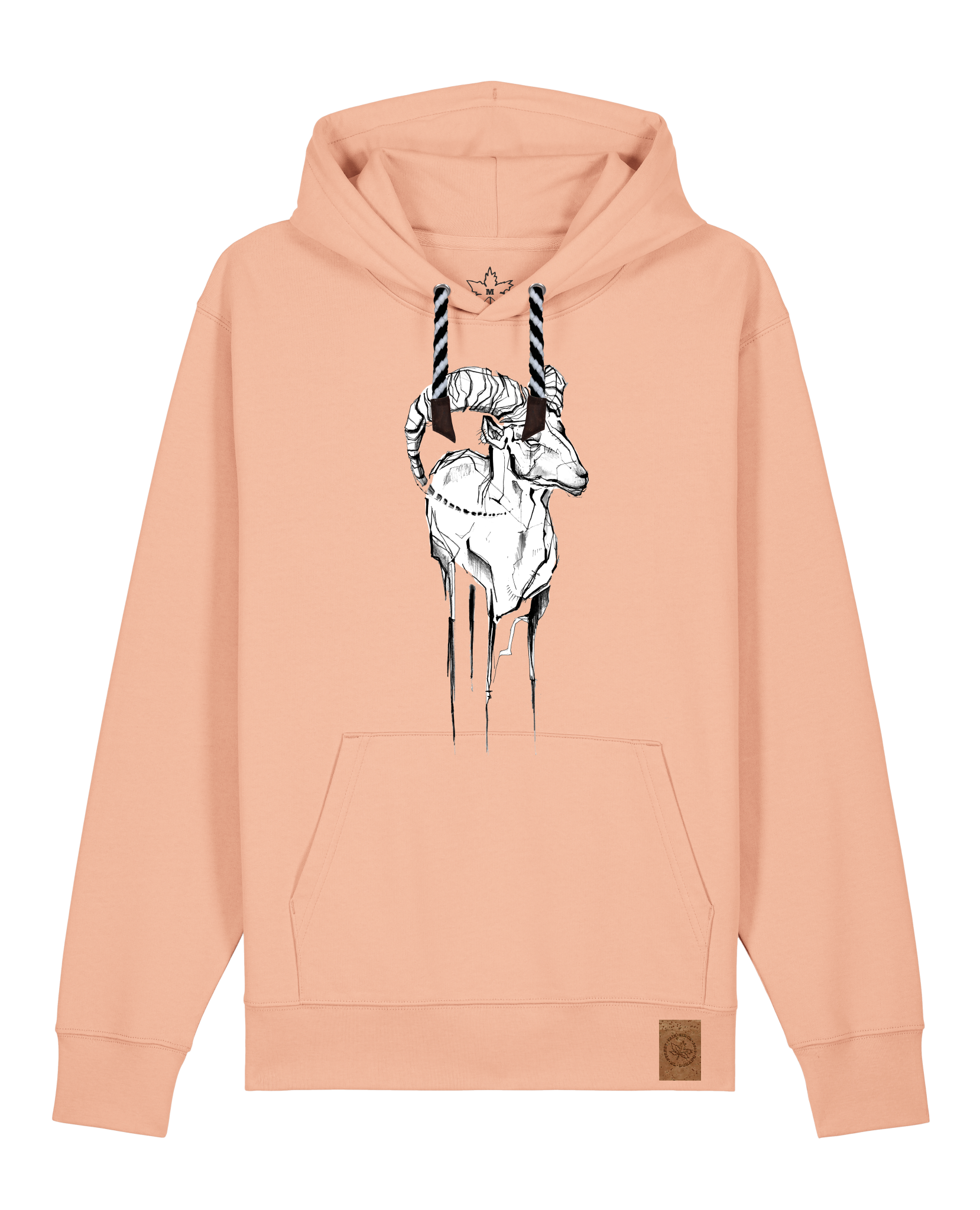 bio-unisex-medium fit-hoodie-ibex-stsu177-agyptische keramik-sw kordel-front