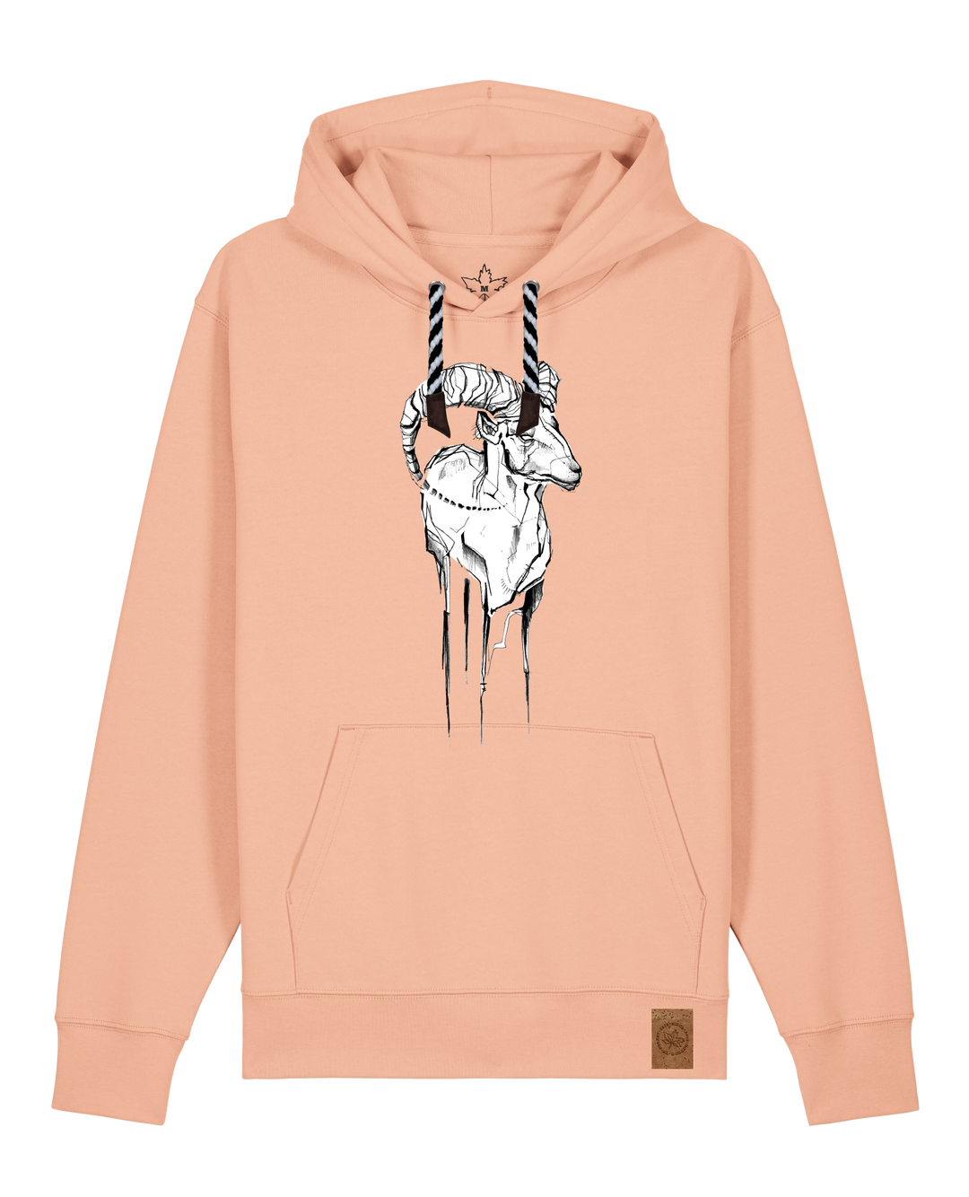 bio-unisex-medium fit-hoodie-ibex-stsu177-agyptische keramik-sw kordel-front