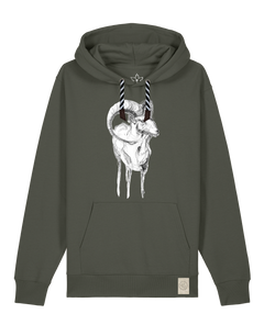 bio-unisex-medium fit-hoodie-ibex-stsu177-grunkohl-sw kordel-front