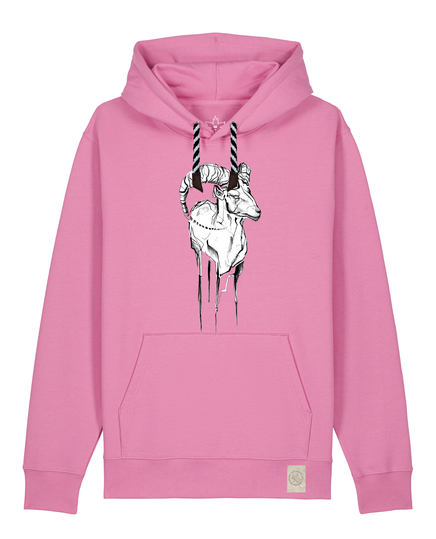 bio-unisex-medium fit-hoodie-ibex-stsu177-kaugummi-sw kordel-front