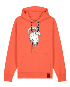 bio-unisex-medium fit-hoodie-ibex-stsu177-mandarine-sw kordel-front