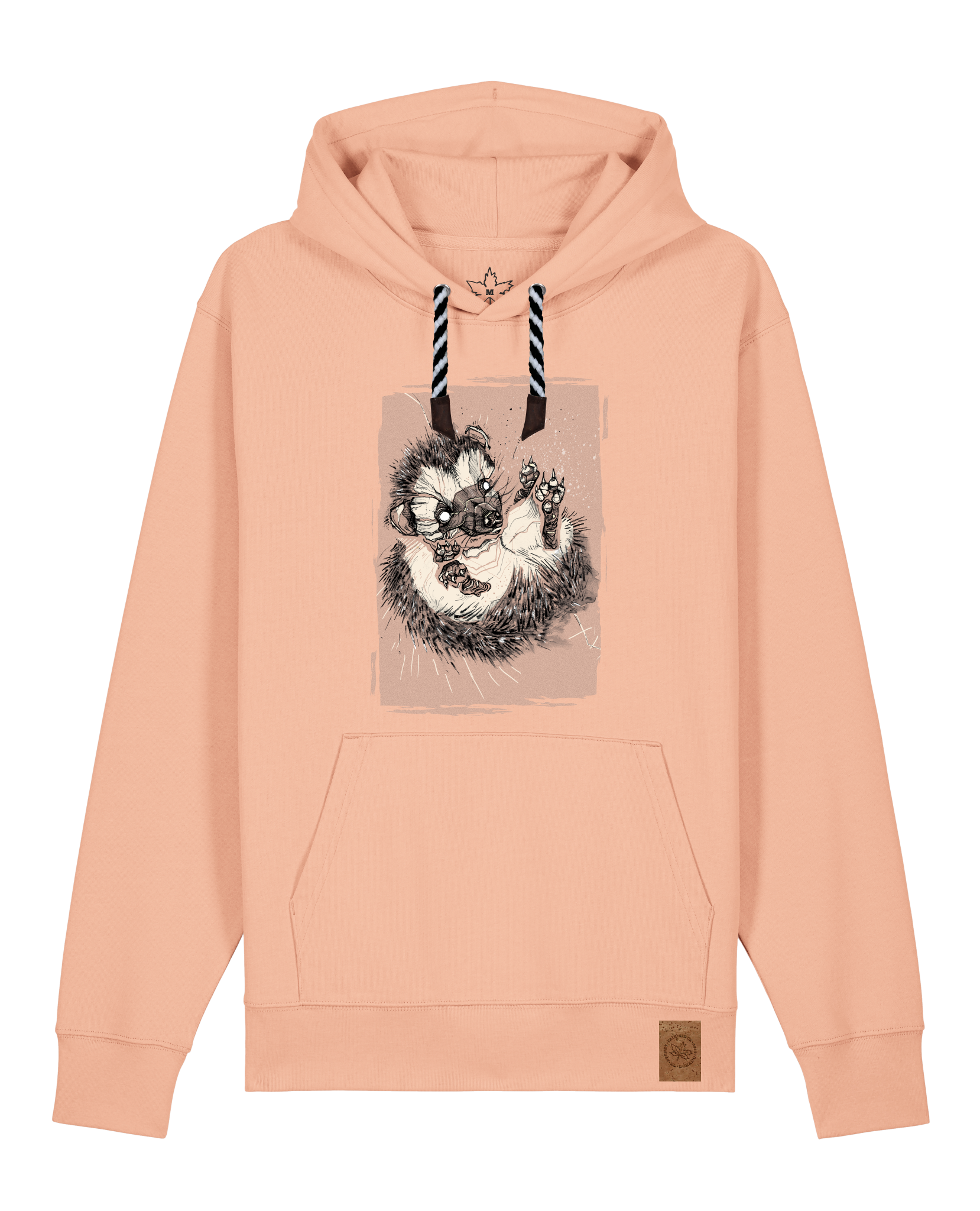 bio-unisex-medium fit-hoodie-igel-stsu177-agyptische keramik-sw kordel-front