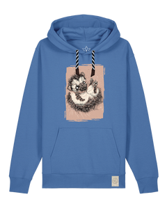 bio-unisex-medium fit-hoodie-igel-stsu177-hortensie-sw kordel-front