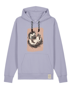 bio-unisex-medium fit-hoodie-igel-stsu177-lavender-sw kordel-front