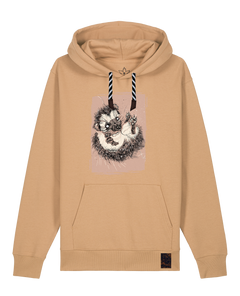 bio-unisex-medium fit-hoodie-igel-stsu177-meersand-sw kordel-front