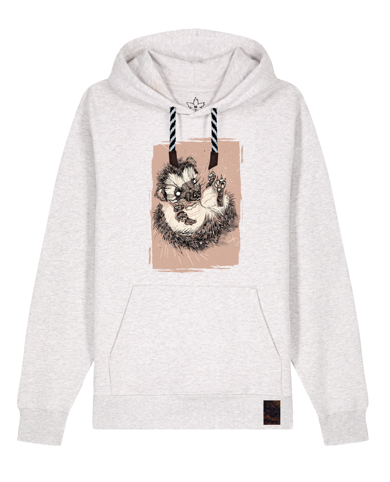 bio-unisex-medium fit-hoodie-igel-stsu177-rennmaus-sw kordel-front