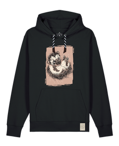 bio-unisex-medium fit-hoodie-igel-stsu177-schwarz-sw kordel-front