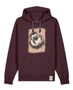 bio-unisex-medium fit-hoodie-igel-stsu177-zartbitter-sw kordel-front