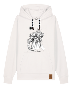 bio-unisex-medium fit-hoodie-iguana-stsu177-bio ei-sw kordel-front