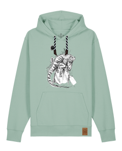 bio-unisex-medium fit-hoodie-iguana-stsu177-eukalyptus-sw kordel-front