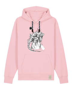 bio-unisex-medium fit-hoodie-iguana-stsu177-flamingo-sw kordel-front
