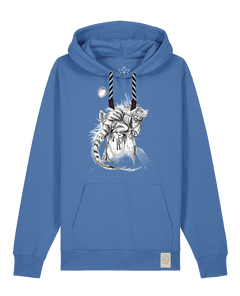 bio-unisex-medium fit-hoodie-iguana-stsu177-hortensie-sw kordel-front
