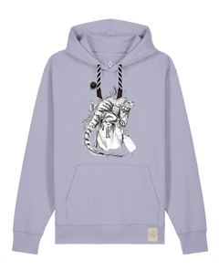 bio-unisex-medium fit-hoodie-iguana-stsu177-lavender-sw kordel-front