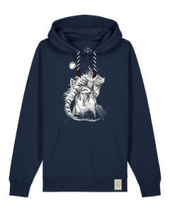 bio-unisex-medium fit-hoodie-iguana-stsu177-marine-sw kordel-front