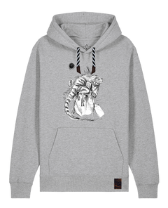 bio-unisex-medium fit-hoodie-iguana-stsu177-mausgrau-sw kordel-front