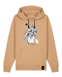 bio-unisex-medium fit-hoodie-iguana-stsu177-meersand-sw kordel-front