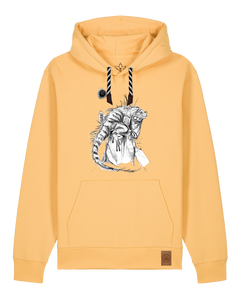 bio-unisex-medium fit-hoodie-iguana-stsu177-senfkorn-sw kordel-front