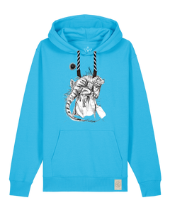 bio-unisex-medium fit-hoodie-iguana-stsu177-wasserblau-sw kordel-front