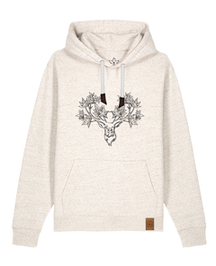 bio-unisex-medium fit-hoodie-king of wood-stsu177-elbsandstein-weiße kordel-front