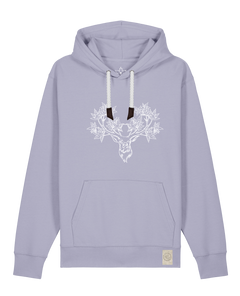 bio-unisex-medium fit-hoodie-king of wood-stsu177-lavender-weiße kordel-front